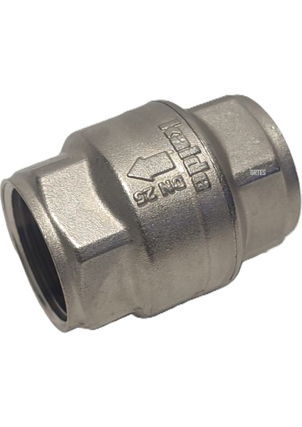 1" DN25 Sarı/krom Dik Çekvalf - Vertical Check Valve
