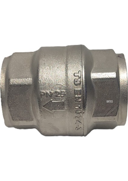 1" DN25 Sarı/krom Dik Çekvalf - Vertical Check Valve