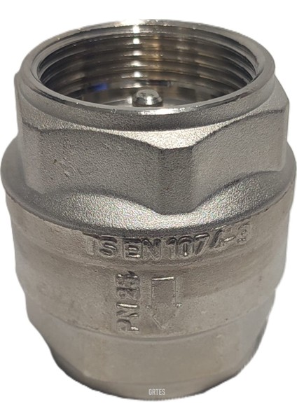 1" DN25 Sarı/krom Dik Çekvalf - Vertical Check Valve