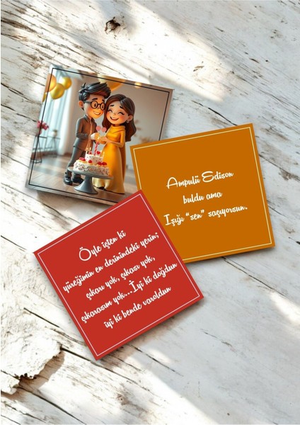 Sevgiliye Doğum Günü Hediye Kartları Rengarenk Motto Kartı Post Atmak Için Notlar Kartpostal V2HPMK1 fiyatları