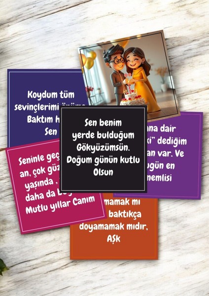 Sevgiliye Doğum Günü Hediye Kartları Rengarenk Motto Kartı Post Atmak Için Notlar Kartpostal V2HPMK1 indirimleri