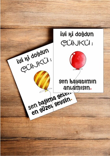 12 Adet "iyi Ki Doğdun Çünkü" Sevgiliyi Mutlu Edecek Söz Kartları Sevgiliye Doğum Günü Kartı İDÇ01H fırsatları