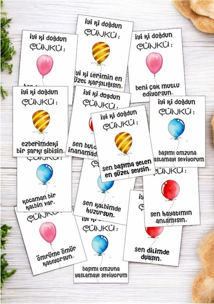 12 Adet "iyi Ki Doğdun Çünkü" Sevgiliye Güzel Aşk Sözlü Kartlar Sevgiliye Hediye Kartı SSÇ01D fiyatları