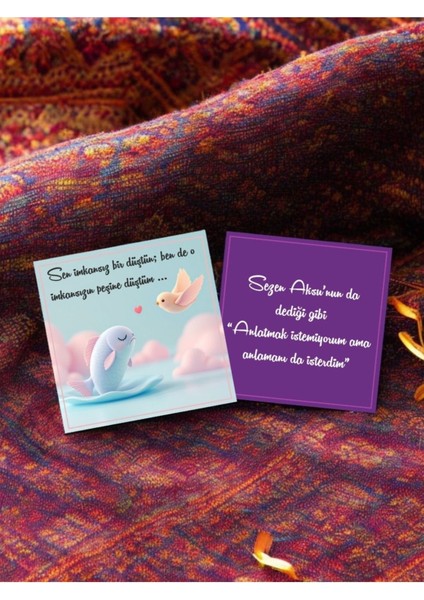 Sevgiliye Açılmak Ya Da Platonik Gizli Aşk Postu Atmak Için Karşılıksız Aşk Mesaj Kartları PAK1F