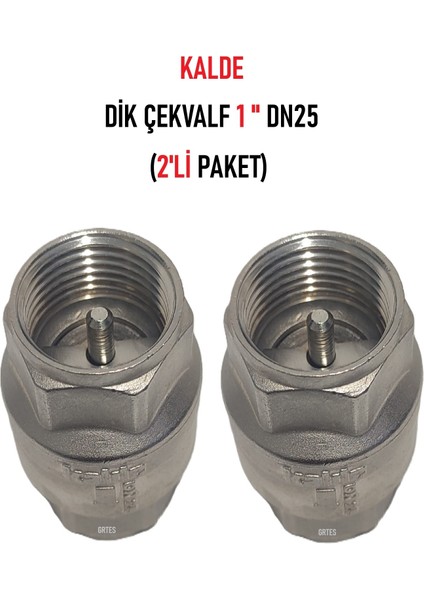 (2'li Paket) 1" DN25 Sarı/krom Dik Çekvalf - Vertical Check Valve fiyatları