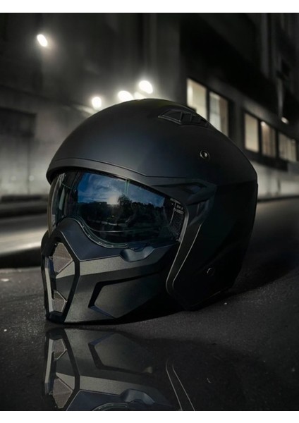 Sw X1- Seul Modüler Mat Siyah Kask