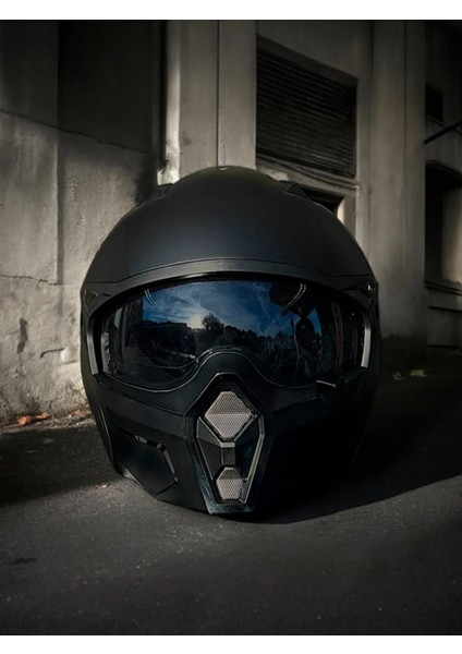 Sw X1- Seul Modüler Mat Siyah Kask