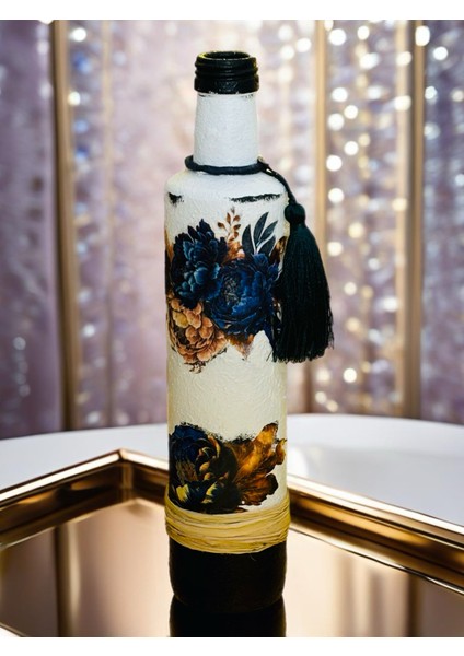 Saphire Şişe Handmade Şişe Şamdan