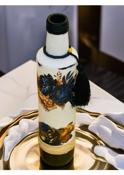 Saphire Şişe Handmade Şişe Şamdan