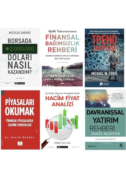 Borsada 2 Mılyon Doları Nasıl Kazandım-Fınansal Bagımsızlık Rehberı-Trend Takıpcısı-Pıyasaları Okumak-Hacım Analız-Davranıssal Yatırım=6 Set