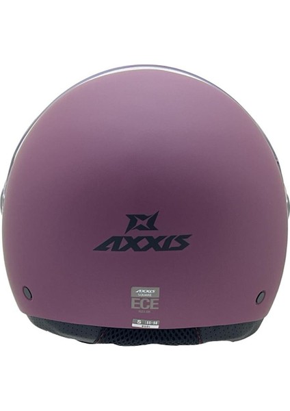 Axxis Square Yarım Kask Solid Mat Bordo