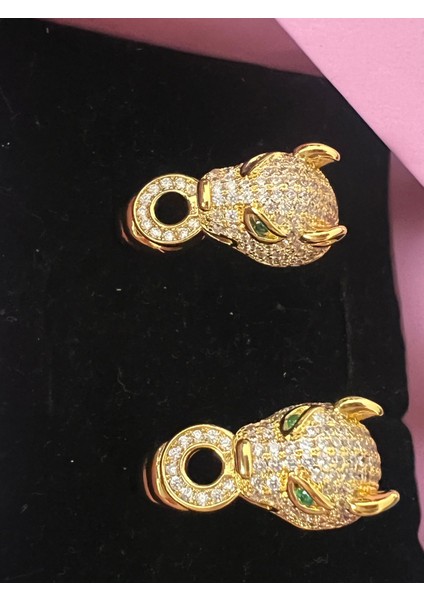 Yüksek Kalite Tiger /jaguar/kaplan Zirkon Taşlı Gösterişli Iri Yüzük
