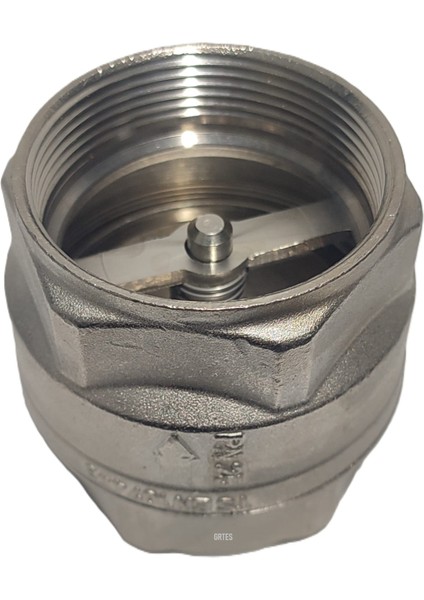 (2'li Paket) 2" DN50 Sarı/krom Dik Çekvalf - Vertical Check Valve