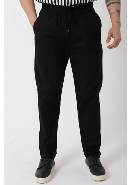 Bel Lastikli Keten Pantolon PLDP-01K_0385 fırsatları