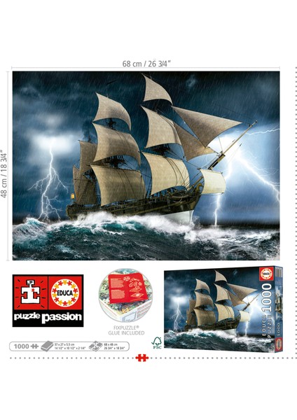 1000 Parçalı Mükemmel Fırtına Karton Puzzle - 19556 - Perfect Storm fiyatları