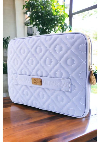 Unisex Vizon Uyumlu Kapitone Laptop Kılıfı