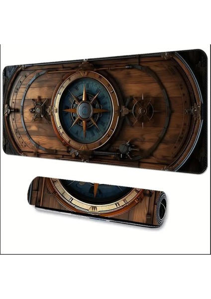 70X30 cm Denizci Dümen Tasarımı Kaydırmaz Taban Speed Yüzey Oyuncu Mouse Pad Gaming
