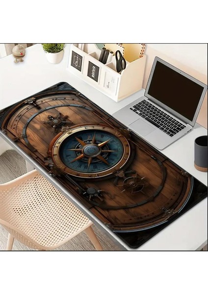 70X30 cm Denizci Dümen Tasarımı Kaydırmaz Taban Speed Yüzey Oyuncu Mouse Pad Gaming