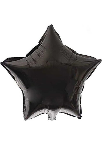 18ınc Siyah Yıldız Folyo Balon