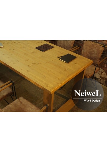 Doi Doğal Ahşap Toplantı MASASI-80 cm -120 cm fırsatları