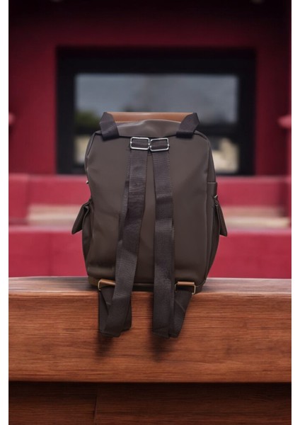 Kadın Kahverengi Çok Gözlü Hem Sırt Hem Çapraz Sırt Çantası indirimleri