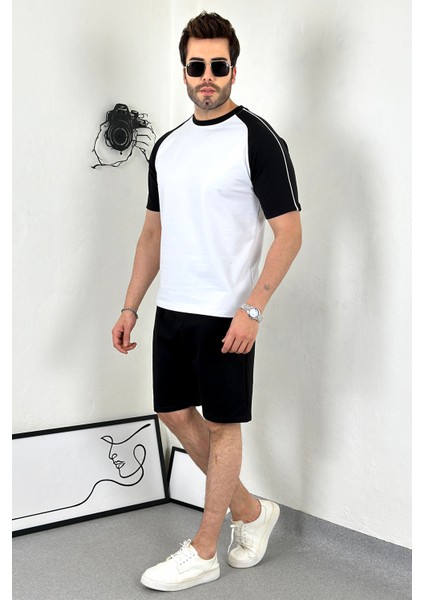 Unisex Oversize Omzu Arabiyeli Beyaz T-Shirt