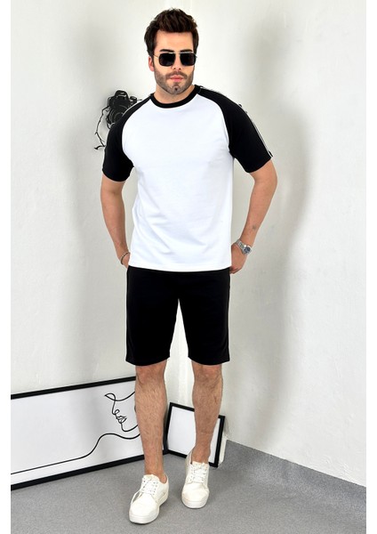 Unisex Oversize Omzu Arabiyeli Beyaz T-Shirt modelleri