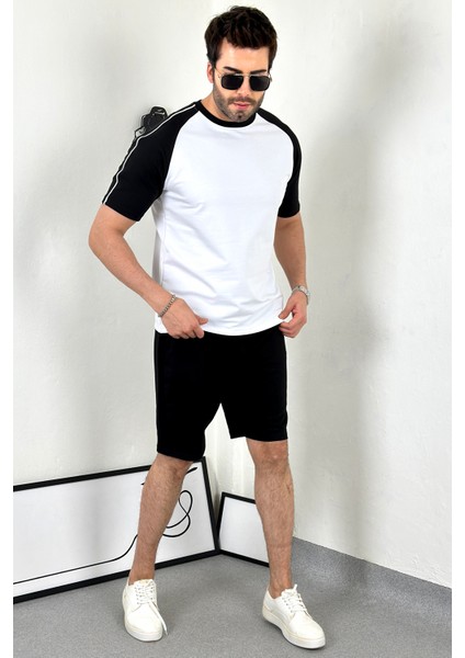 Unisex Oversize Omzu Arabiyeli Beyaz T-Shirt fırsatları