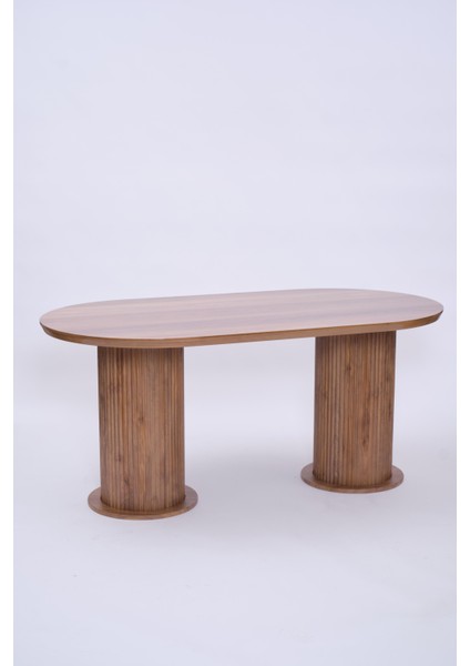 Bohem Traverten Boyalı Highgloss Mdf Yemek Masası 90*170