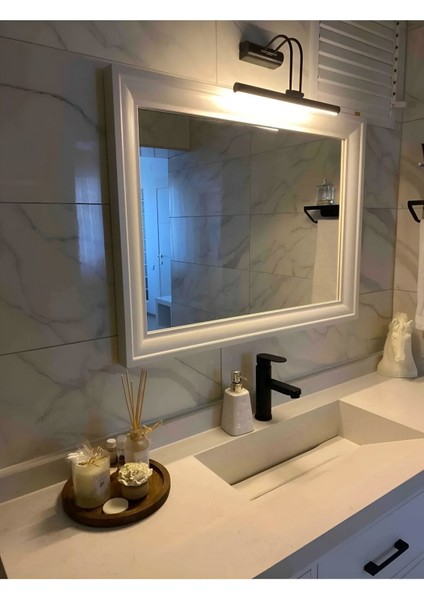 Siyah Günışığı Banyo Duvar Ayna Tablo Aydınlatması Ledli Flüt Kuğu Aplik