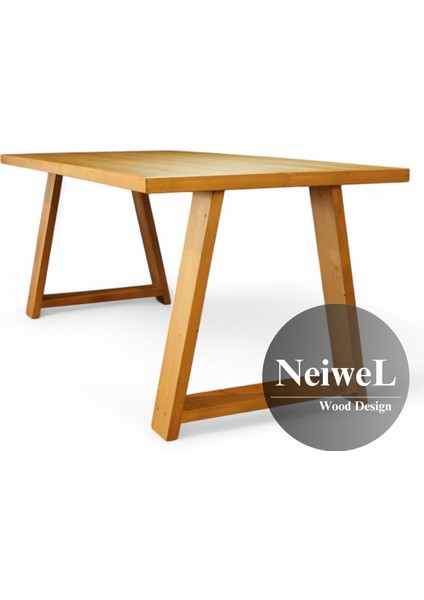 Dove Doğal Ahşap Toplantı MASASI-80 cm -120 cm fiyatları