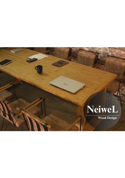 Dove Doğal Ahşap Toplantı MASASI-80 cm -120 cm fırsatları