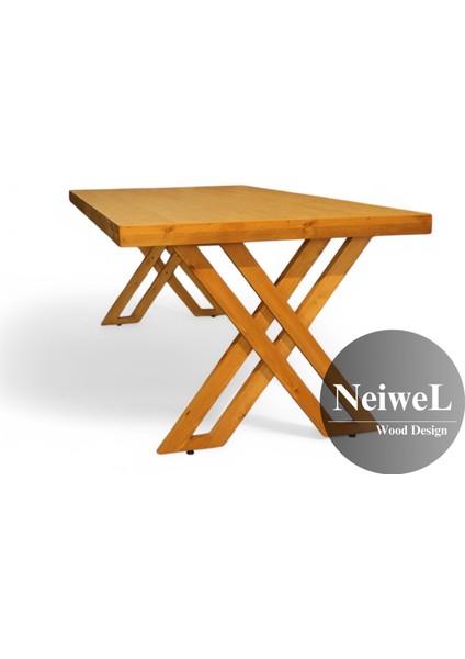 Tues Doğal Ahşap Toplantı MASASI-80 cm -120 cm fiyatları