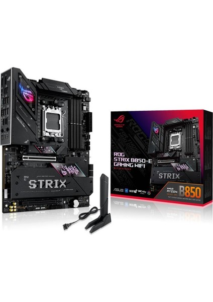 Rog Strıx B850-E Gamıng Wıfı Ddr5 8000MT/S 1xhdmı 1xdp 1xusb Type-C 5xm.2 Atx Am5 (9000/8000/7000 Işlemci Uyumlu)