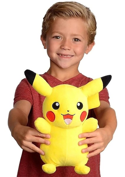 Oyuncak Pokemon Pikachu Peluş Uyku ve Oyun Arkadaşı Pikachu 35 cm Oyuncak Pikaçu Peluş Ithal Kumaş