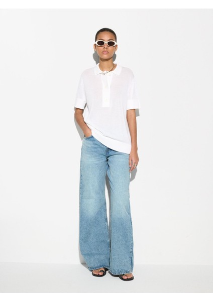 Geniş Paça Kot Pantolon