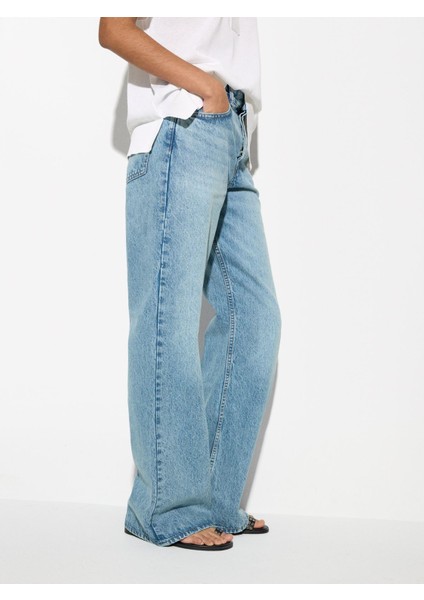 Geniş Paça Kot Pantolon modelleri