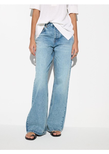 Geniş Paça Kot Pantolon fırsatları