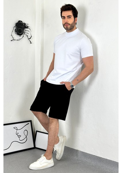 Yarım Balıkçı Yaka Oversize Beyaz T-Shirt fırsatları