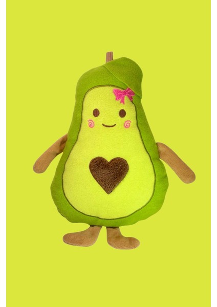 Sevimli Kalpli Avokado Peluş Yastık & Uyku Arkadaşı Yastık & Oyuncak Yastık & Hediyelik Yastık 45CM fiyatları