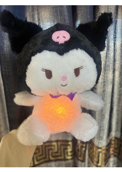 Uyku Arkadaşı Kuromi Kedi Nefes Alan Peluş Ayı Müzikli Işıklı Ritmik Solunum Hareketli Peluş Oyuncak modelleri