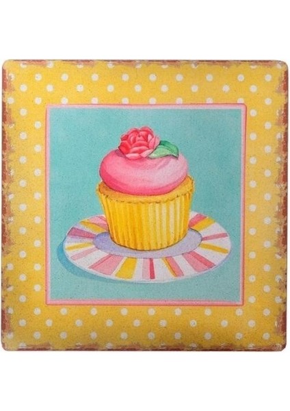 Buffer® Decotown Duvar Panosu 40*40 Cup Cake Muffin Motifli Duvar Süsü