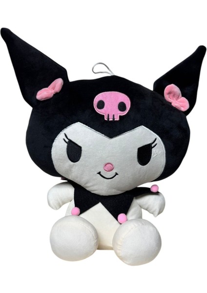 45 cm Büyük Boy Sevimli Kuromi Peluş Oyuncak Soft Yumuşak Kuromi Peluş Siyah Kuromi Peluş Oyuncak fırsatları