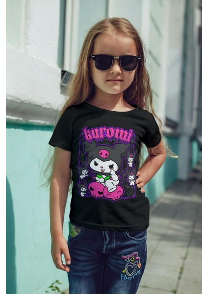 Kuromi Tshirt Kız Çocuk Kuromi Tişört