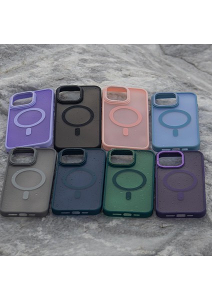 Iphone 12 Promax Uyumlu Color Magsafe Lüks Kılıf