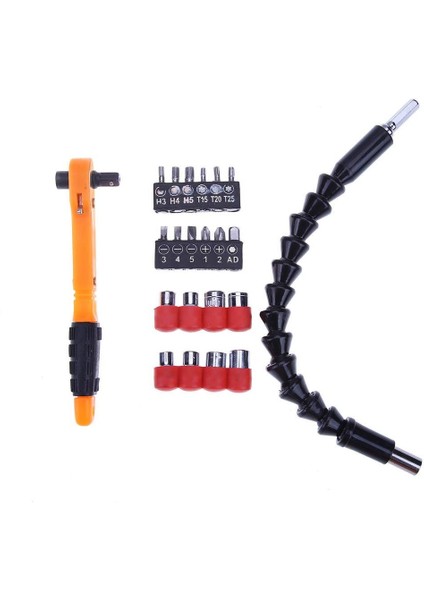 22 Parça Lokma ve Tornavida Ucu Seti Uzatmalı