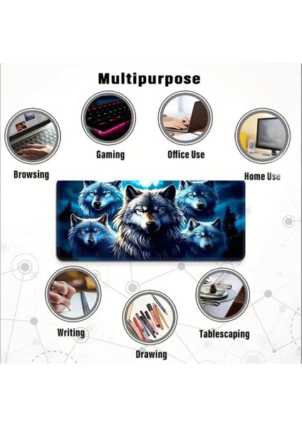 70X30 cm 5 Kurt Tasarımı Kaydırmaz Taban Speed Yüzey Oyuncu Mouse Pad Gaming