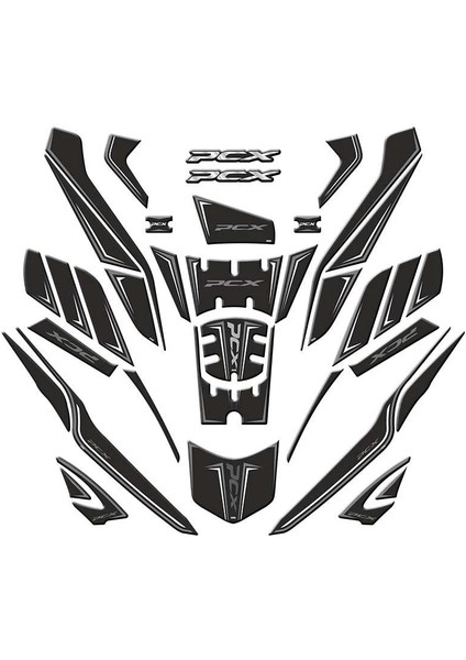 Honda Pcx 2025 Uyumlu Tank Pad Set