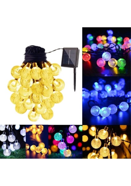 🌞 Solar Panelli 50 LED Gün Işığı Dekoratif Aydınlatma - 8 Fonksiyonlu | 7 Metre fiyatları