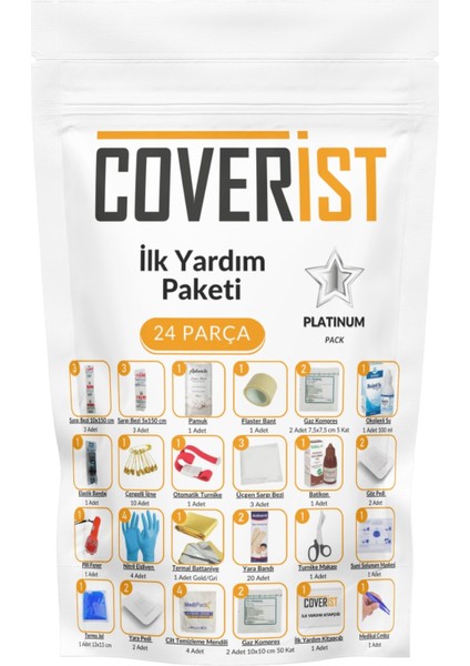 Acil Durum ve Ilk Yardım Seti - Içerik Paketi Platinum